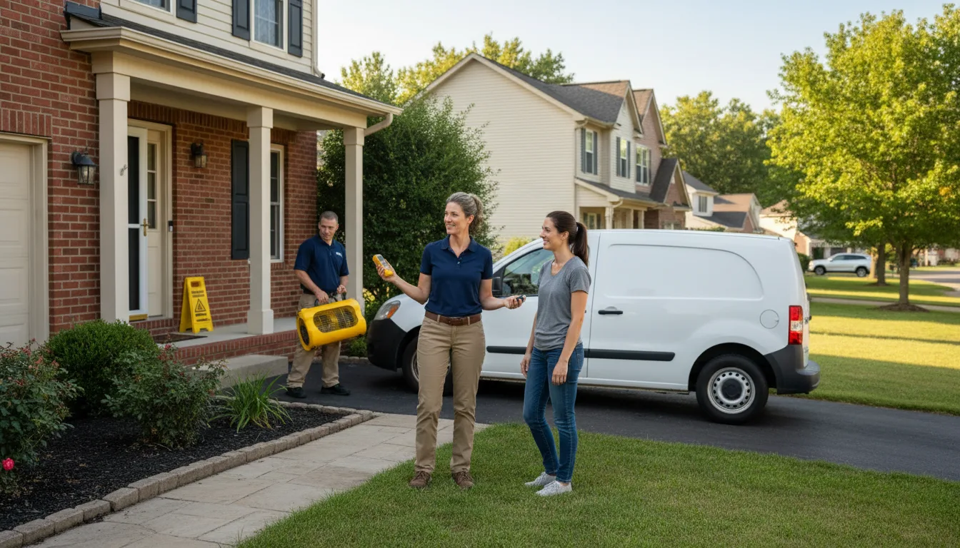 Water restoration image for Dehumidification And Cleanup Services in Grimsley, TN